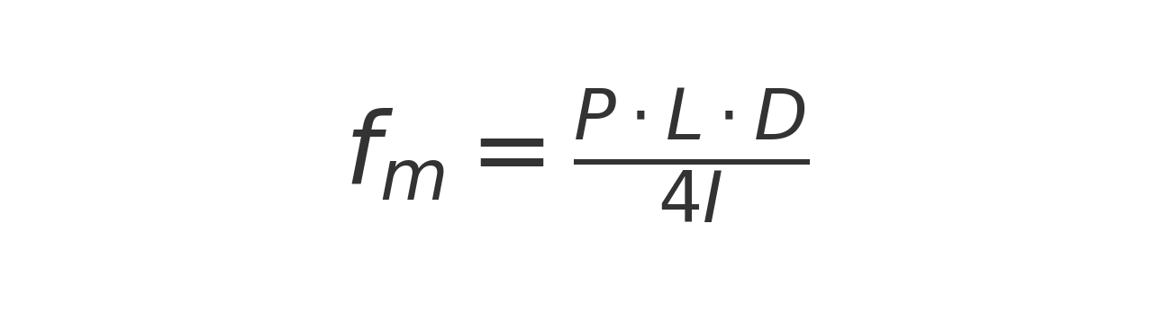equação: resistência à flexão